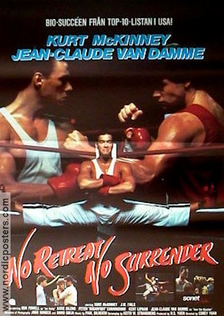 No Retreat No Surrender 1985 poster Kurt McKinney Jean-Claude Van Damme Boxning