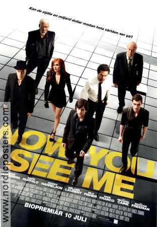 Now You See Me 2013 poster Jesse Eisenberg Mark Ruffalo Common Louis Leterrier