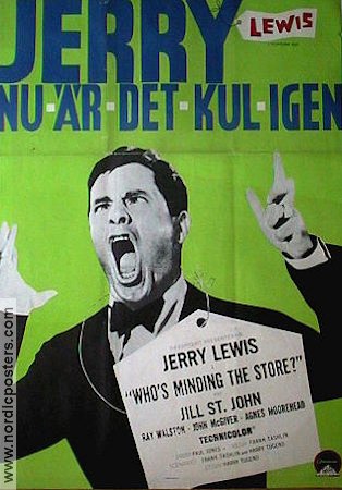 Who´s Minding the Store 1963 movie poster Jerry Lewis Jill St John Frank Tashlin