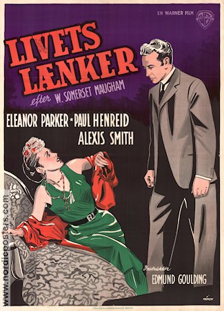 Of Human Bondage 1946 poster Eleanor Parker Paul Henreid