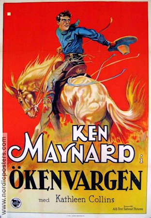 Ökenvargen 1926 poster Ken Maynard