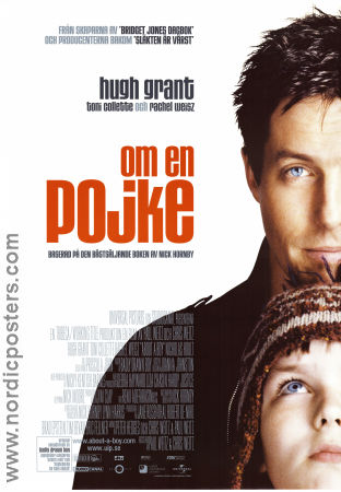 About a Boy 2002 movie poster Hugh Grant Toni Collette Nicholas Hoult Chris Weitz Kids