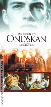 Ondskan 2003 poster Andreas Wilson Henrik Lundström Gustaf Skarsgård Mikael Håfström Text: Jan Guillou