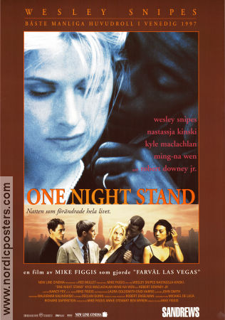 One Night Stand 1997 movie poster Wesley Snipes Nastassja Kinski Kyle MacLaghlan Mike Figgis