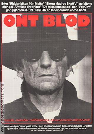 Ont blod 1979 poster Brad Dourif John Huston Glasögon