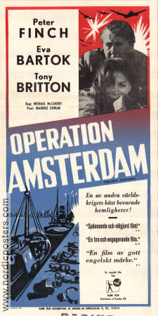 Operation Amsterdam 1959 poster Peter Finch Eva Bartok Tony Britton Michael McCarthy