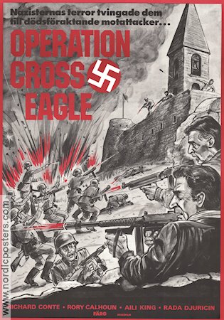 Operation Cross Eagles 1968 movie poster Richard Conte Find more: Nazi War