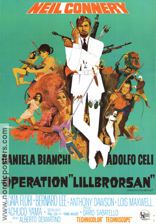 OK Connery 1967 movie poster Neil Connery Daniela Bianchi Adolfo Celi Alberto De Martino Agents Medicine and hospital
