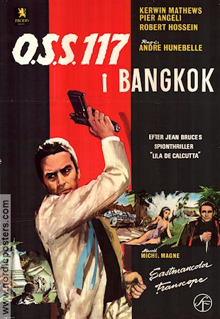 Banco a Bangkok pour OSS 117 1965 movie poster Kerwin Mathews Pier Angeli Agents