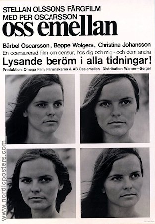 Oss emellan 1969 poster Per Oscarsson Strand