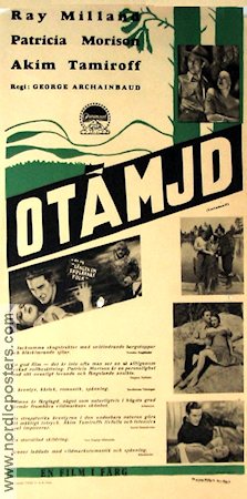 Untamed 1940 movie poster Ray Milland Patricia Morison Akim Tamiroff George Archainbaud