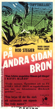 Across the Bridge 1957 movie poster Rod Steiger David Knight Bernard Lee Ken Annakin Writer: Graham Greene Bridges
