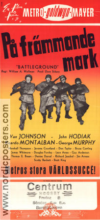 På främmande mark 1949 poster Van Johnson Ricardo Montalban John Hodiak William A Wellman Krig