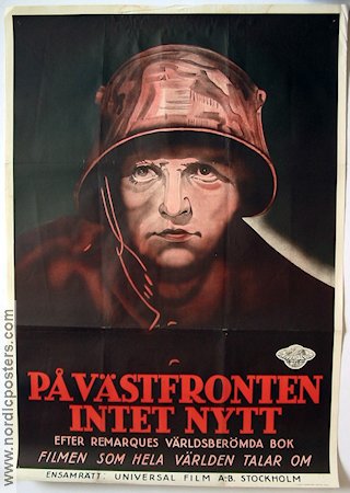 All Quiet on the Western Front 1932 movie poster Lewis Milestone Writer: Erich Maria Remarque War