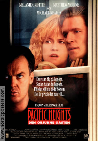 Pacific Heights 1990 movie poster Melanie Griffith Michael Keaton Matthew Modine John Schlesinger
