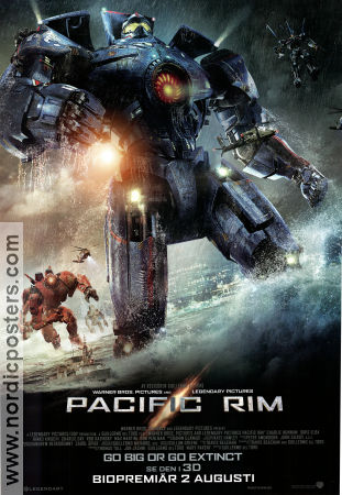 Pacific Rim 2013 movie poster Idris Elba Charlie Hunnam Guillermo del Toro