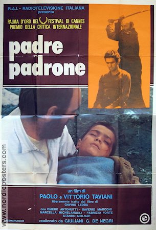 Padre padrone 1977 movie poster Vittorio Taviani Paolo Taviani