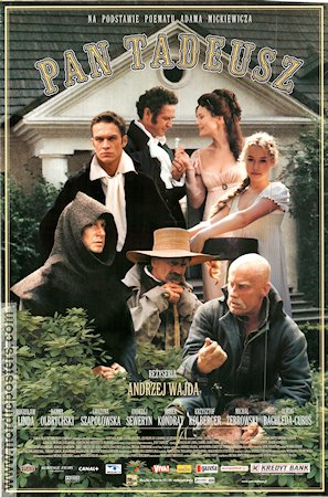 Pan Tadeusz 1999 movie poster Boguslaw Linda Daniel Olbrychski Grazyna Szapolowska Andrzej Wajda Country: Poland