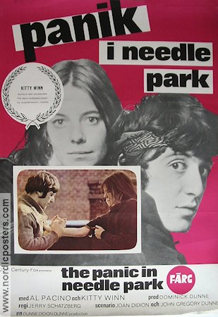 Panik i Needle Park 1971 poster Al Pacino Kitty Winn