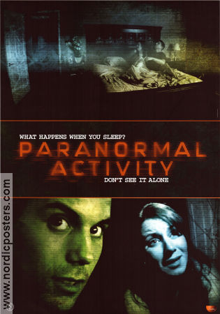Paranormal Activity 2007 movie poster Katie Featherston Micah Sloat Mark Fredrichs Oren Peli