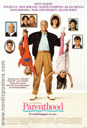 Parenthood 1989 movie poster Steve Martin Mary Steenburgen Dianne Wiest Ron Howard Kids