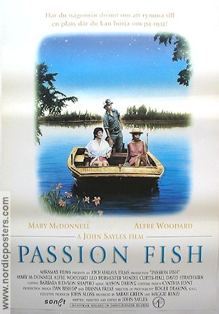 Passion Fish 1992 poster Mary McDonnell Alfre Woodard Angela Bassett John Sayles Fiskar och hajar Skepp och båtar