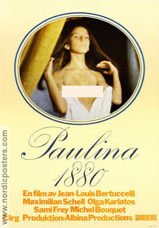 Paulina 1880 1972 movie poster Olga Karlatos Maximilian Schell Michel Bouquet Jean-Louis Bertuccelli