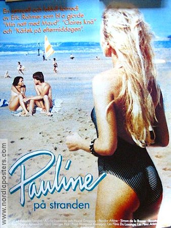 Pauline på stranden 1983 poster Amanda Langlet Eric Rohmer Strand
