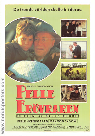 Pelle Erövraren 1987 poster Max von Sydow Pelle Hvenegaard Erik Paaske Bille August Danmark