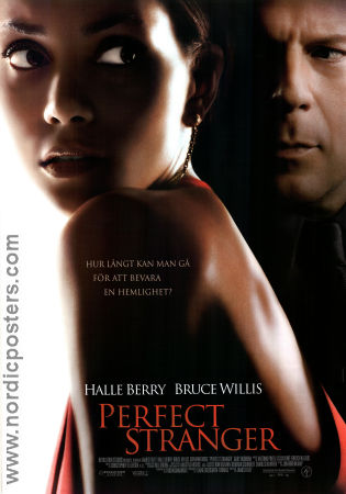 Perfect Stranger 2007 poster Halle Berry Bruce Willis James Foley