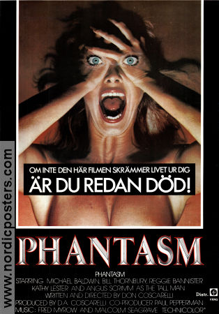 Phantasm 1979 movie poster A Michael Baldwin Bill Thornbury Don Coscarelli