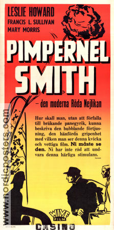 Pimpernel Smith 1941 poster Francis L Sullivan Allan Jeayes Leslie Howard Hitta mer: Nazi