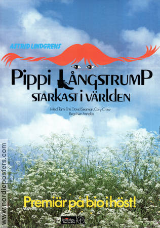 Pippi Långstrump starkast i världen 1988 poster Tami Erin Ken Annakin Text: Astrid Lindgren Hitta mer: Pippi Långstrump