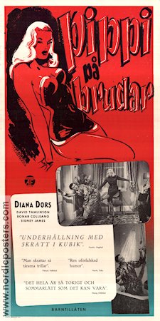Pippi på brudar 1958 poster Diana Dors