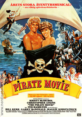 The Pirate Movie 1982 movie poster Kristy McNichol Christopher Atkins Ken Annakin Musicals