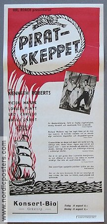 Piratskeppet 1941 poster Victor Mature Äventyr matinée