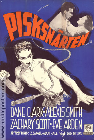 Pisksnärten 1948 poster Dane Clark Alexis Smith Zachary Scott Lewis Seiler Film Noir Sport