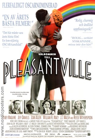 Pleasantville 1998 poster Tobey Maguire Jeff Daniels Joan Allen Reese Witherspoon Gary Ross