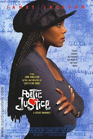 Poetic Justice 1993 poster Janet Jackson Tupac Shakur John Singleton