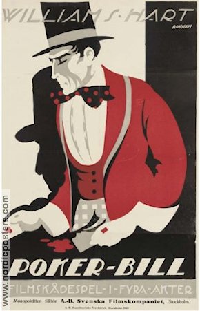 Poker-Bill 1917 poster William S Hart Gambling