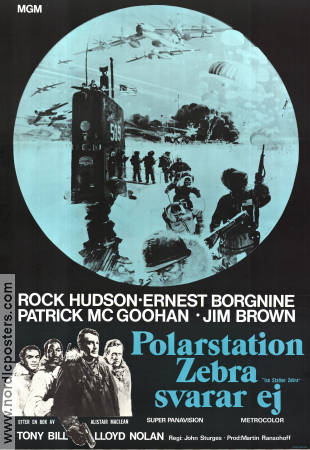 Ice Station Zebra 1969 movie poster Rock Hudson John Sturges Writer: Alistair Maclean