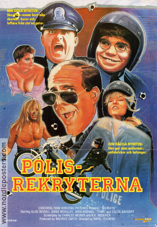 Recruits 1986 movie poster Alan Deveau Lolita Davidovich Rafal Zielinski Country: Canada Police and thieves