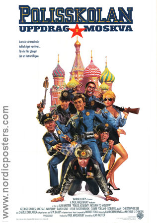 Polisskolan uppdrag i Moskva 1994 poster GW Bailey George Gaynes Michael Winslow Alan Metter Hitta mer: Police Academy Ryssland Poliser