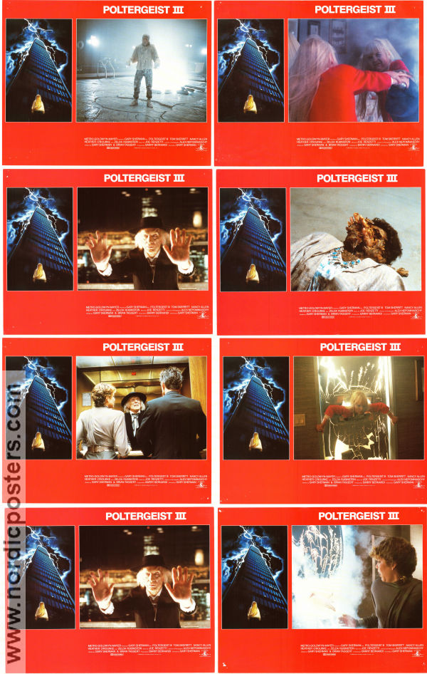 Poltergeist III 1988 lobbykort Heather O´Rourke Tom Skerritt Nancy Allen Gary Sherman