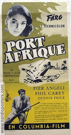 Port Afrique 1956 movie poster Pier Angeli
