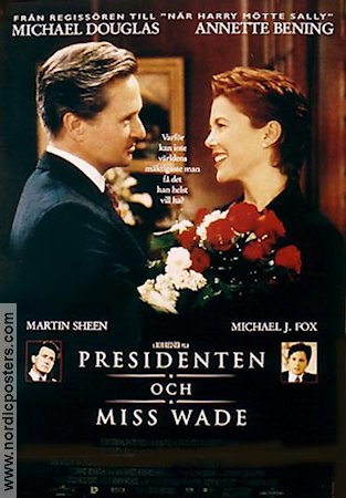 Presidenten och miss Wade 1995 poster Michael Douglas Annette Bening