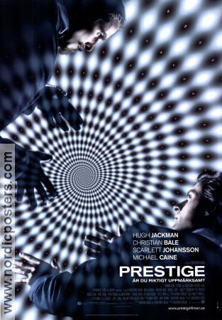 The Prestige 2006 poster Hugh Jackman Christian Bale Scarlett Johansson Christopher Nolan