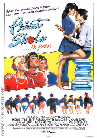 Privat skola 1983 poster Sylvia Kristel Phoebe Cates Matthew Modine Noel Black Skola