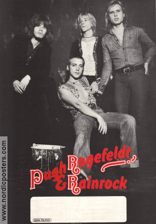 Pugh Rogefeldt och Rainrock 1973 poster Find more: Concert poster Rock and pop