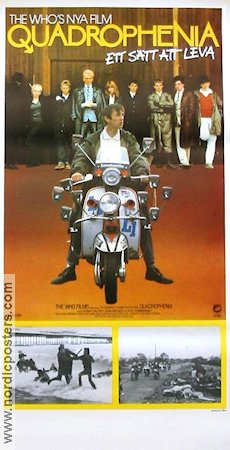 Quadrophenia 1980 movie poster Phil Davis Roger Daltrey The Who Phil Daniels Sting Pete Townsend Franc Roddam Motorcycles Rock and pop Cult movies